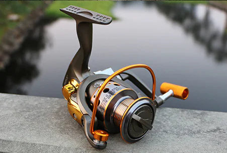 10 Axis Metal Fishing Reel with Handle and Gear