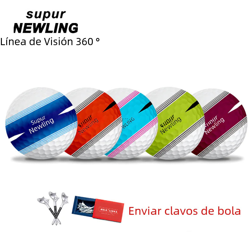 New Three-Layer Golf Balls with Seamless Design